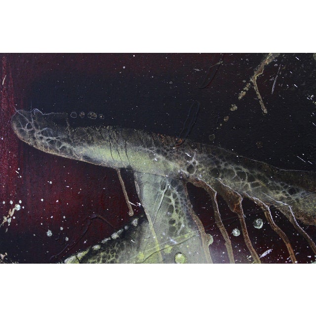 MS, Crawfish vs. Turtle, Acrylic on Canvas, 2021 For Sale - Image 9 of 15