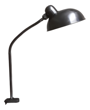 Mid-Century German Desk Lamp in Brushed Metal from Helo, 1950s