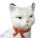English Vintage Large Staffordshire Style Ceramic Cat on Pillow Sculpture For Sale - Image 3 of 13