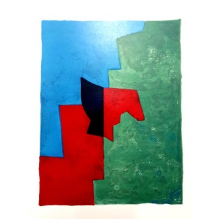 Serge Poliakoff - Original Abstract Composition - Lithograph 1961 For Sale