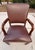 Set of 4 Vintage 1990s Gunlocke Georgian Style Brown Vinyl Armchairs For Sale - Image 15 of 18