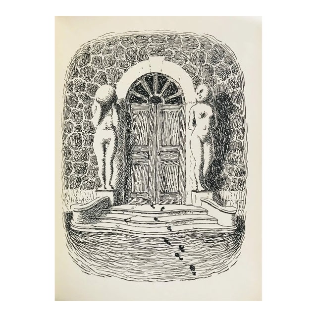 1948 Rene' Magritte Illustration 11, Les Chant De Maldoror For Sale