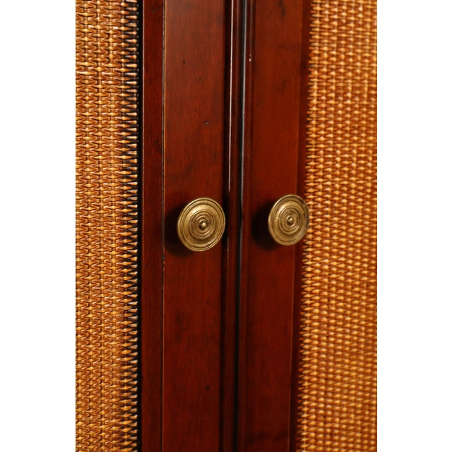 Grange French Louis Philippe Cherry Cane Door Armoire Cabinet For Sale - Image 14 of 18