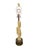 A beautiful designer Palecek lamp featuring a textured faux stone column that resembles hand-carved rock, giving it an...