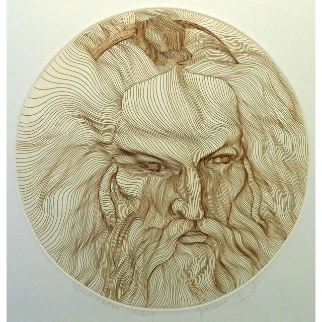 "Shahrit" Original Limited Edition Etching by Guillaume Azoulay Hand signed by the artist Titled & Numbered by the artist...