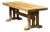 French Bleached Oak Farmhouse Dining Table, 1925 For Sale