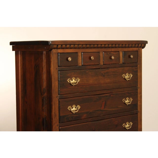 Wood Vintage Pennsylvania House Solid Pine Chest on Chest For Sale - Image 7 of 12