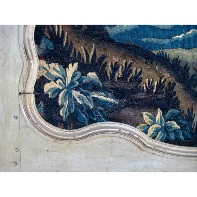 Blue Aubusson French Tapestry Trumeau Boiserie XVIII Century For Sale - Image 8 of 13