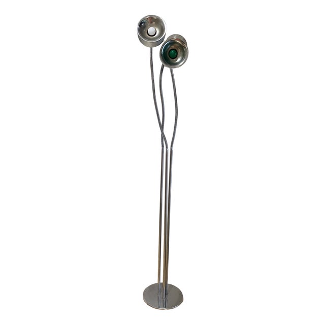 Adjustable Three-Arm Floor Lamp, Italy, 1970s For Sale