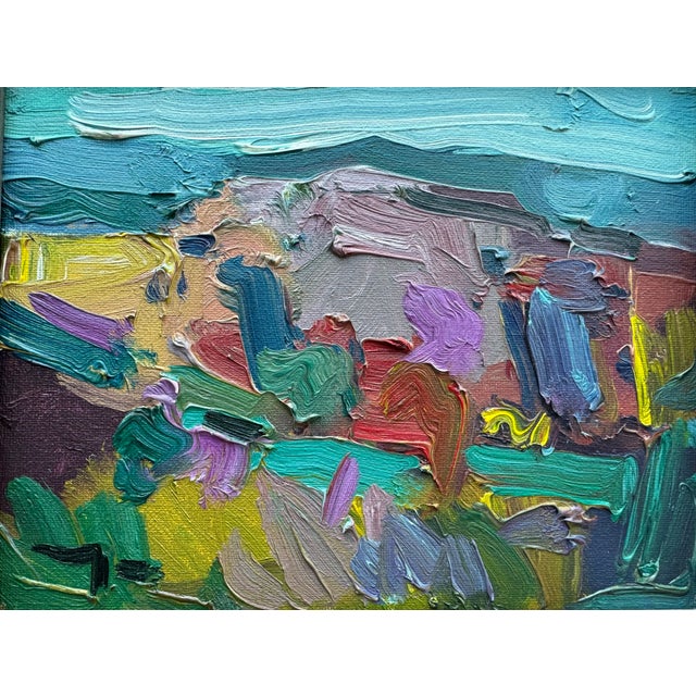 Contemporary Contemporary Magical Mountain Oil, Framed For Sale - Image 3 of 8