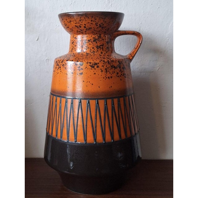 Large Vintage Brutalist Ceramic Floor Vase, 1970s For Sale - Image 6 of 10