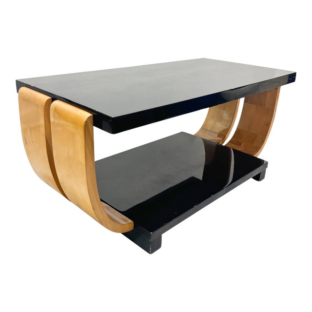 1930s Art Deco Coffee Table by Brown Saltman Attributed to Gilbert Rohde For Sale