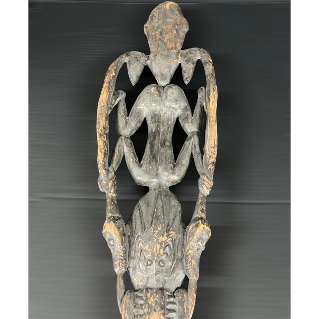 Mid 20th Century Papua New Guinea Middle Sepik Region Ceremonial Suspension Food Hook For Sale - Image 10 of 10