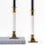 Vintage Lucite and Brass Taper Candleholder Pair For Sale In New York - Image 6 of 9