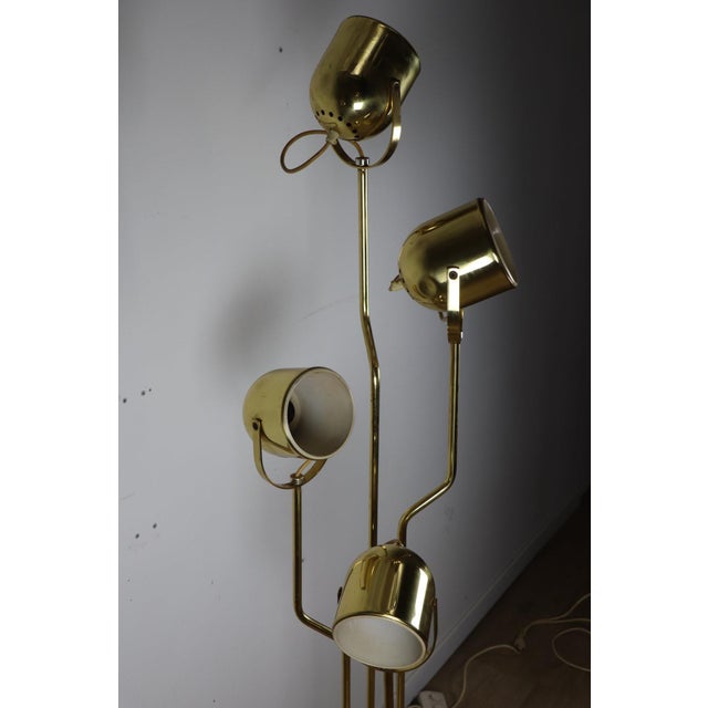 Vintage Floor Lamp in Gilt Metal by Goffredo Reggiani, 1970s For Sale - Image 14 of 18