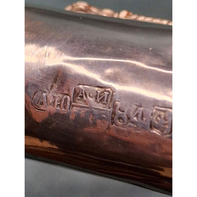 Rare Antique 19th C. 84 Silver Torah Pointer Yad With Besamim Spice Holder Moscow For Sale - Image 16 of 18