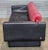 Late 20th Century Vladimir Kagan Matinee Sofa American Leather Red and Black For Sale - Image 9 of 14