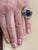 18 Carat Blue Sapphire Cabochon and Diamond 18 Karat Gold Ring For Sale - Image 13 of 18