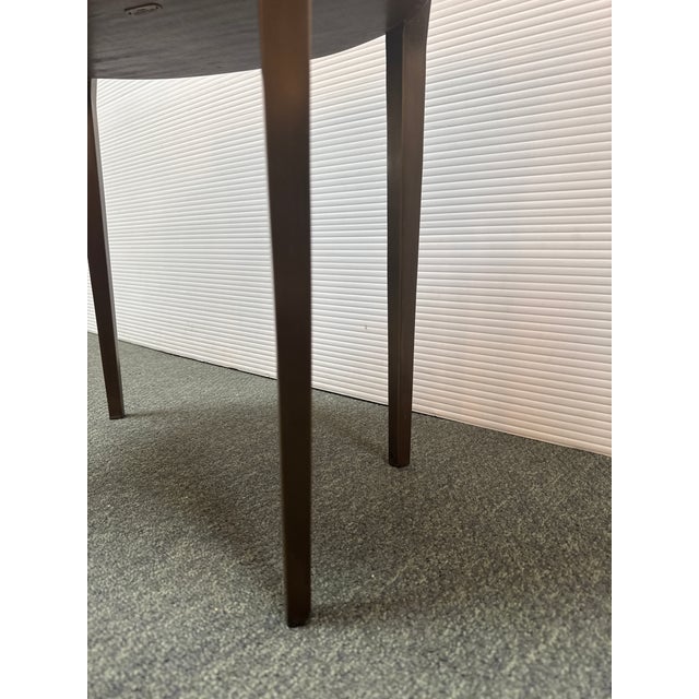 Metal R & Y Augousti Black Shagreen Side Table For Sale - Image 7 of 11