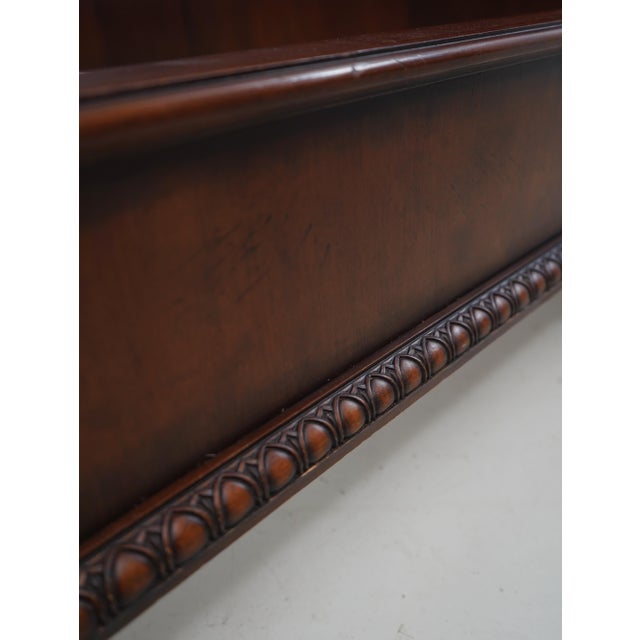 Brown Hendredon Mahogany King-Size Sleigh Bed For Sale - Image 8 of 14