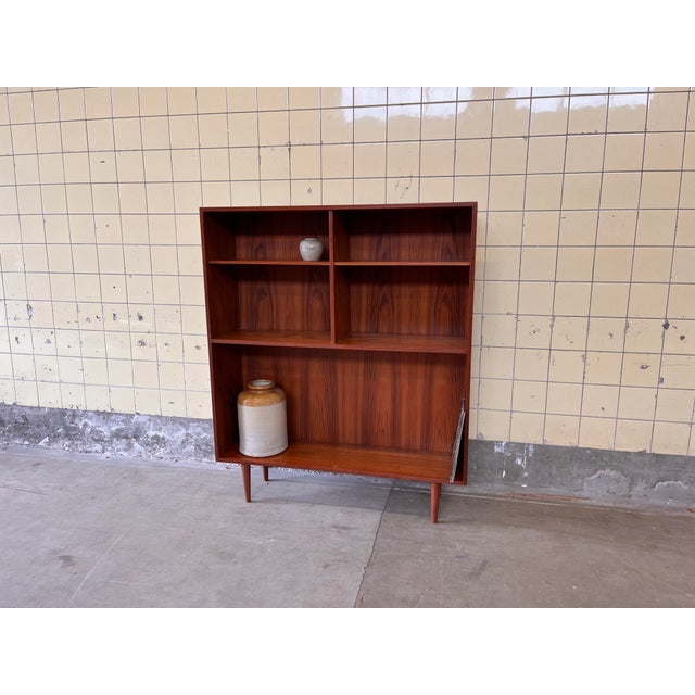 Wood Danish Bookcase in Teak, 1960s For Sale - Image 7 of 10