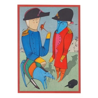 Mikhail Chemiakin, Carnival, Lithograph, 1970 For Sale