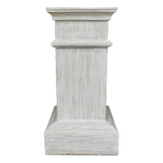 1990s Distressed Wood Pedestal/Display For Sale