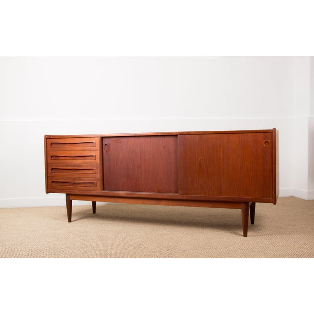Danish Teak Sideboard by Johannes Andersen for Skaaning Mobelfabrik, 1960 For Sale - Image 17 of 18