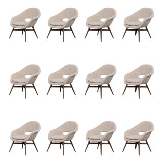 Mid-Century Sculptural Lounge Chair attributed to Miroslav Navrátil, 1960s For Sale