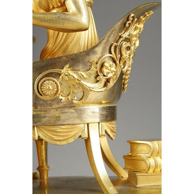 Early 19th Century Empire Astronomy Lesson Clock, 1800s For Sale - Image 15 of 18