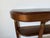 1940s Large- French Art Deco Empire Style Mahogany & Green Marble Top Two-Tier Demilune Console Table For Sale - Image 5 of 17