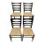1960s Scandinavian Ladder-Back Dining Chairs, Woven Rope, Set of 4 For Sale