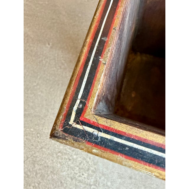 Vintage 1950s Trompe L’Oeil Painted Wood Book Motif Cachepot Planter Basket Fornasetti Style For Sale - Image 11 of 16
