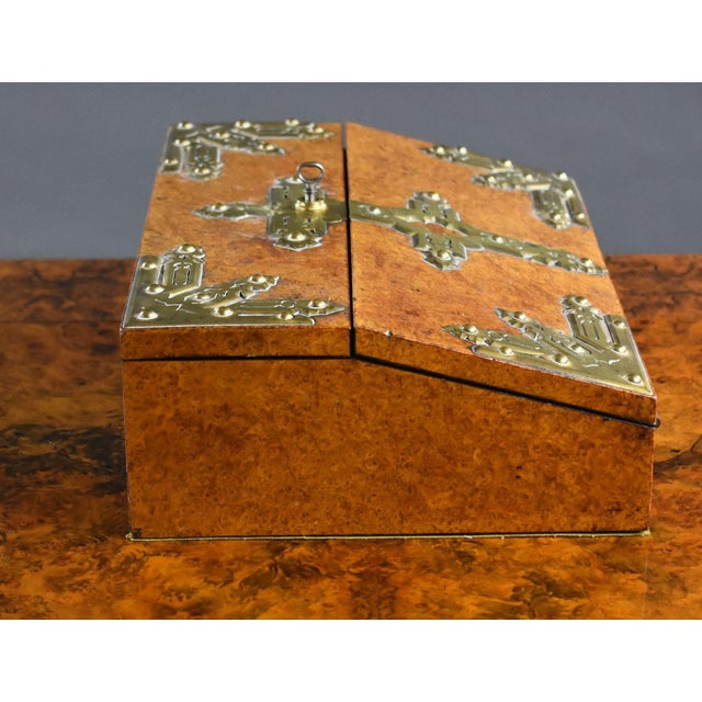 Victorian Amboyna Writing Slope, 1870 For Sale - Image 12 of 15