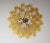 A.V. Mazzega Italian Murano Style Chandelier, 53 Caramel Lattimo Glass Petals, Mazzega Style For Sale - Image 4 of 12