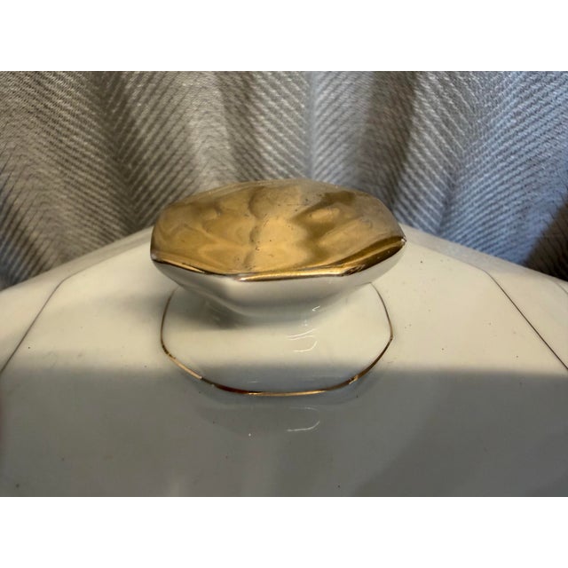 Limoges, France 1940s Limoges France Deco Soup Tureen For Sale - Image 4 of 8