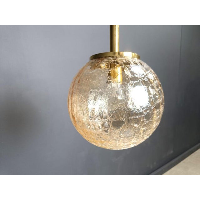 Globe Pendant Light with Glass by Glashutte Limburg, 1960s For Sale - Image 6 of 11