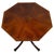 Brown Antique 20th Century Figured Burr Walnut Octagonal Side Table For Sale - Image 8 of 8