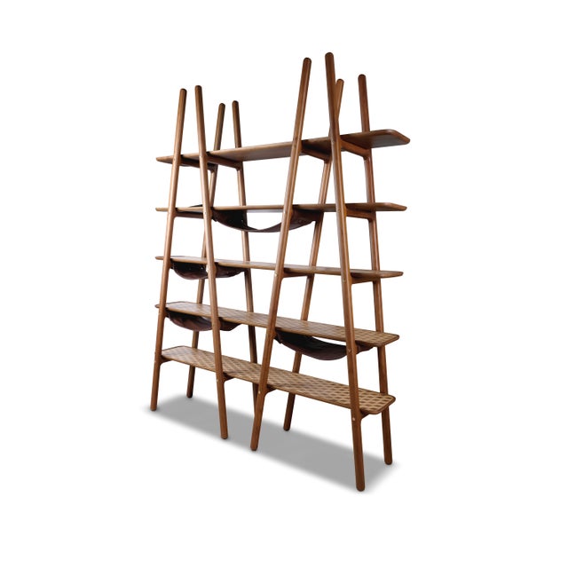 Contemporary Blake Bookcase by Wood Tailors Club For Sale - Image 3 of 6