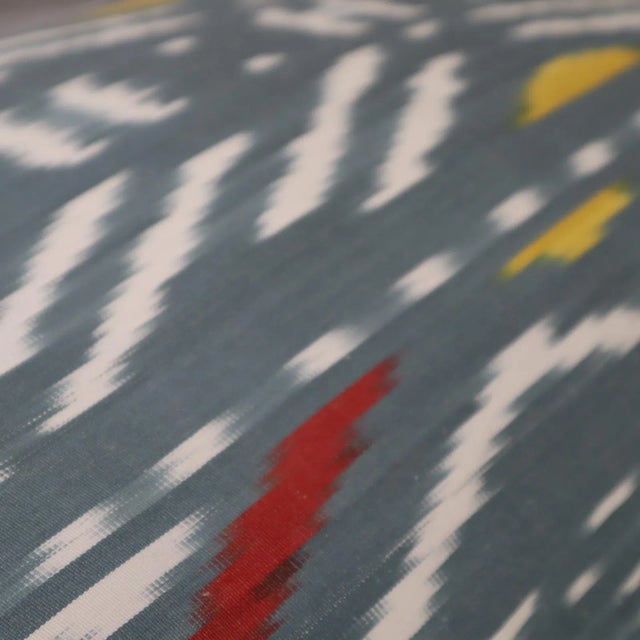 Contemporary Gray Handmade Silk Throw Pillow & Down Insert For Sale In San Francisco - Image 6 of 11