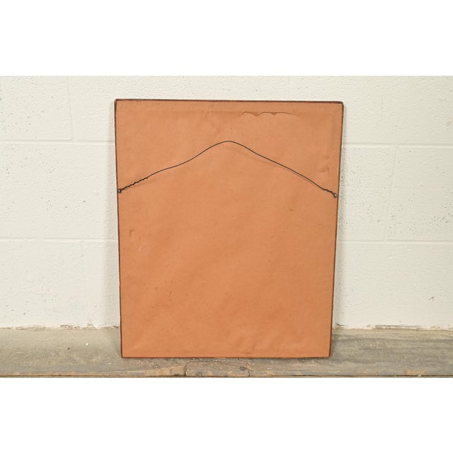 J. Hohenberger Original Artist Signed "January" Lithograph in Carved Giltwood Frame For Sale - Image 12 of 13