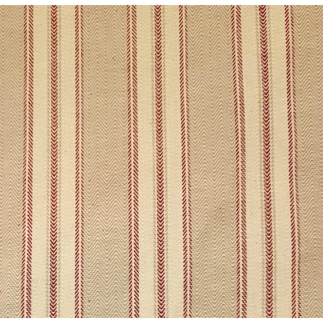 Beige Ralph Lauren "Armagnac" Reversible Linen Blend Ticking Stripe- 5 Yards For Sale - Image 8 of 10