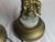Pair of Vintage Ornate Cast Brass Crystal Pendent Lamps For Sale In West Palm - Image 6 of 7