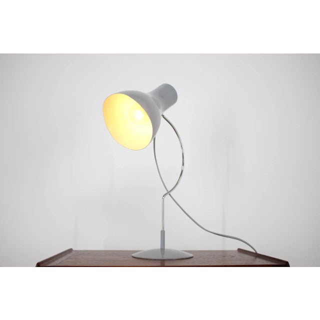 Gray Table Lamp by Josef Hurka for Lidokov, Czechoslovakia, 1970s For Sale - Image 8 of 10