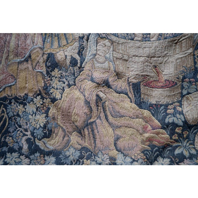 1960s, Vintage French Tapestry Wall Hanging by Marc Waymel, 3' X 3.8' For Sale - Image 16 of 18