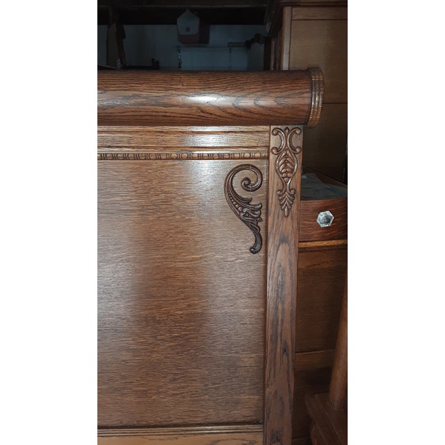 Lexington Victorian Sampler King Roll Top Headboard Chairish