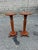 Pair of Antique Quarter-Sawn Pedestal / Plant Stands Antique farmhouse rustic style carved wooden pedestal plant stands it...