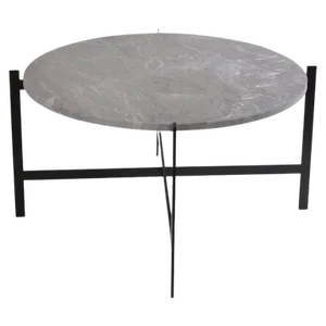 Large Grey Marble Deck Table by OxDenmarq