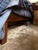 2020s Custom Wall to Wall Velvet Headboard and Walnut King Sized Bed Frame For Sale - Image 5 of 5