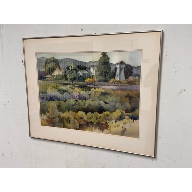 Design Plus Gallery presents Rossi, Home Place, a Framed Watercolor by Charlotte Panton (1926-2015) from 1996. This...